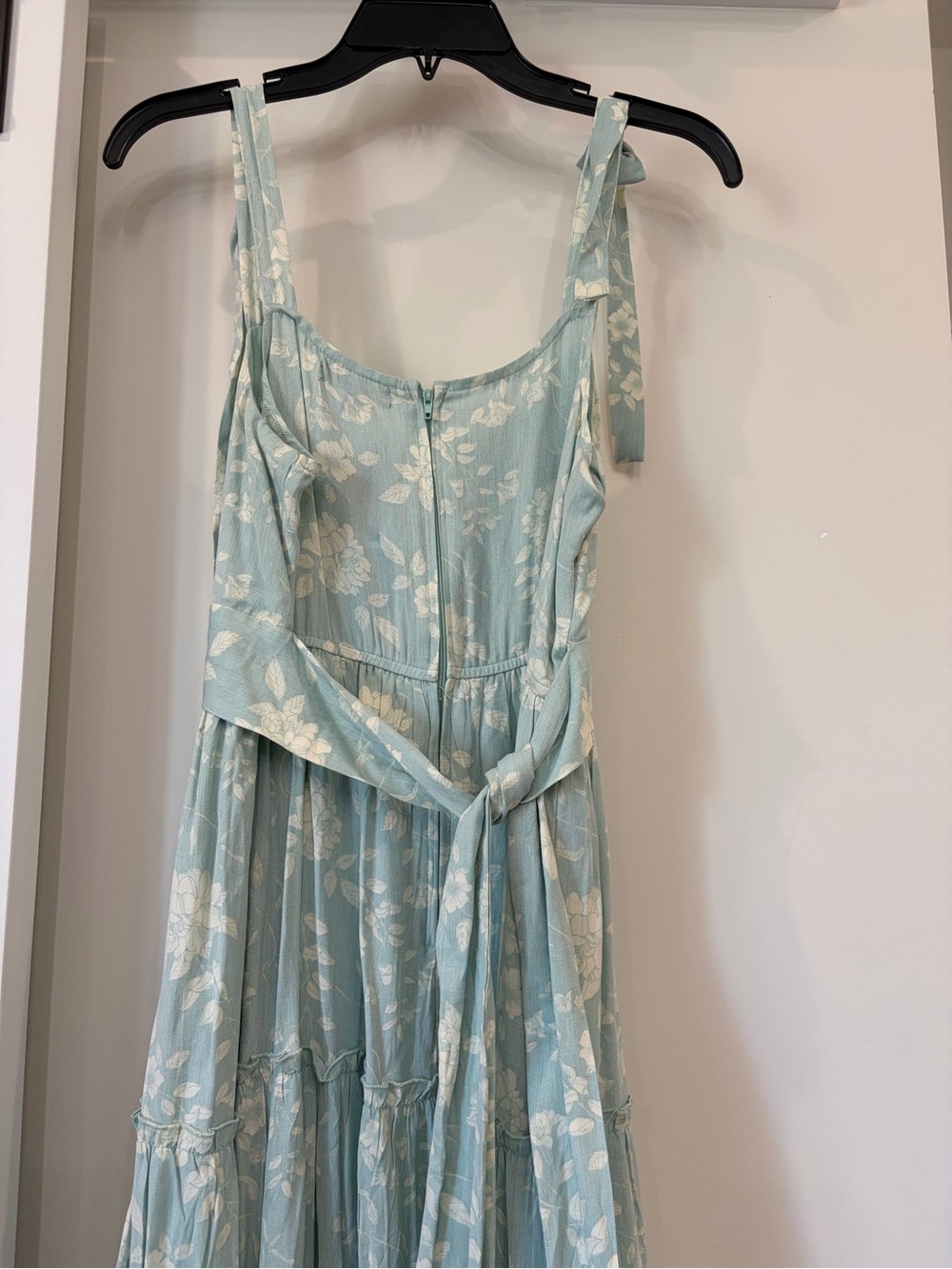 Trixxi Light Mint Maxi Dress with White Floral Print - Picture 5 of 5